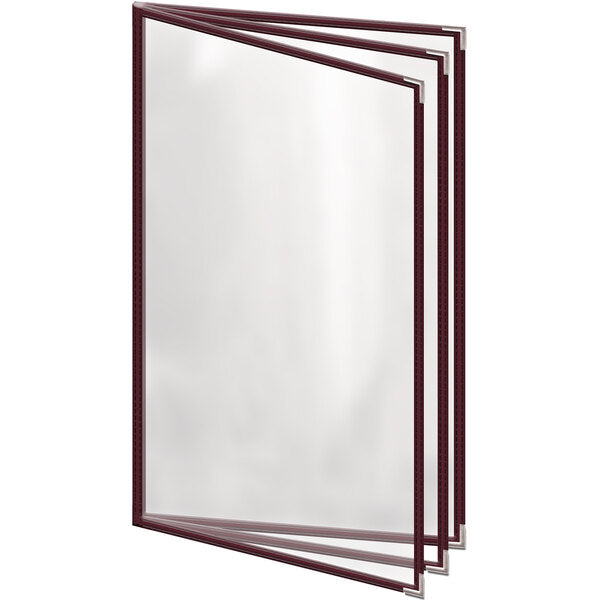 H. Menu Cover w/ Silver Smooth Corners and Gloss Finish – item 759TTB8DG84