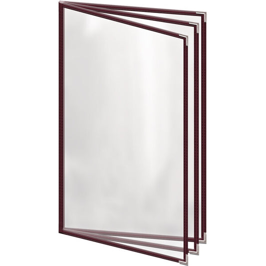 H. Menu Cover w/ Silver Smooth Corners and Gloss Finish – item 759TTB8DG84