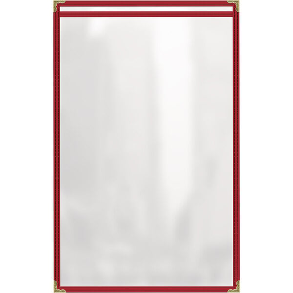 H. Menu Cover w/ Gold Decorative Corners and Gloss Finish – item 759TES3AG17
