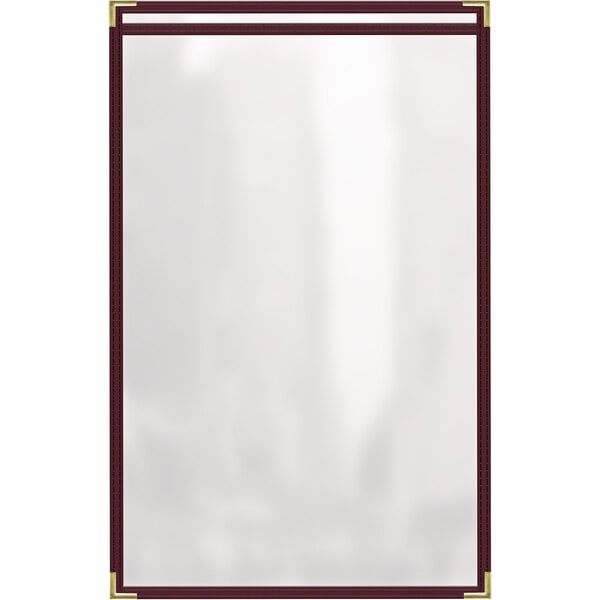 H. Menu Cover w/ Smooth Corners and Gloss Finish – item 759TES8CG17
