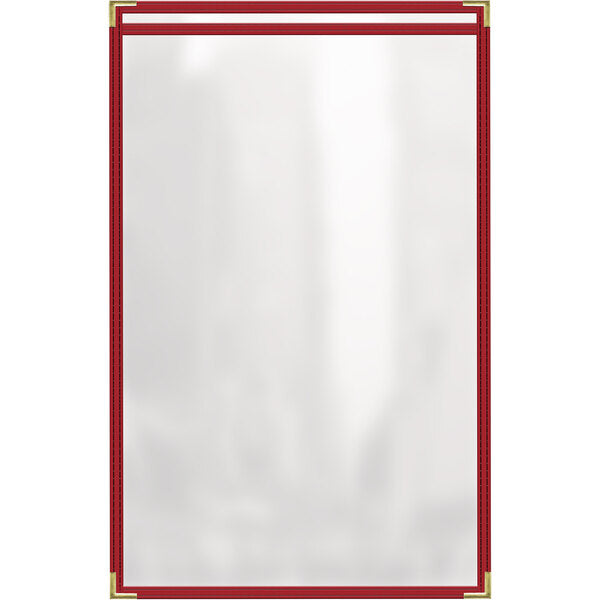 H. Menu Cover w/ Gold Smooth Corners and Gloss Finish – item 759TES3CG17