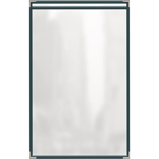 H. Menu Cover w/ Silver Smooth Corners and Gloss Finish – item 759TES6DG17