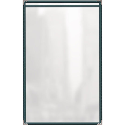 H. Menu Cover w/ Silver Decorative Corners and Gloss Finish – item 759TES6BG17