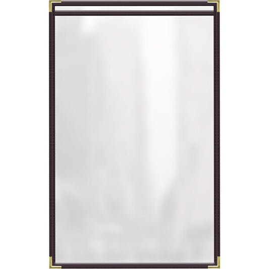 H. Menu Cover w/ Gold Smooth Corners and Gloss Finish – item 759TES5CG17