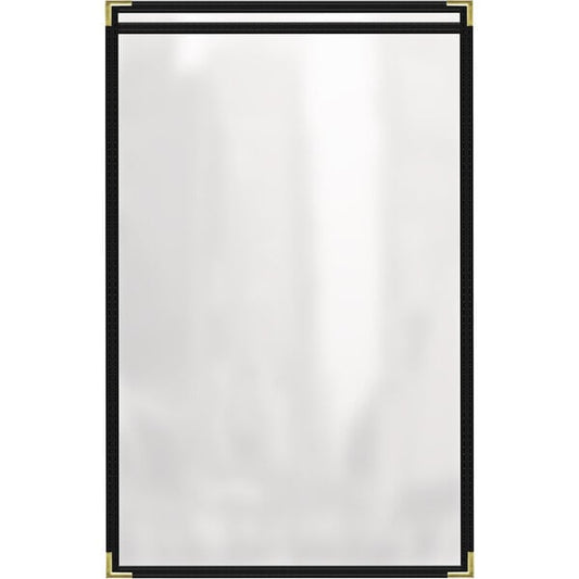 H. Menu Cover w/ Gold Smooth Corners and Gloss Finish – item 759TES4CG17