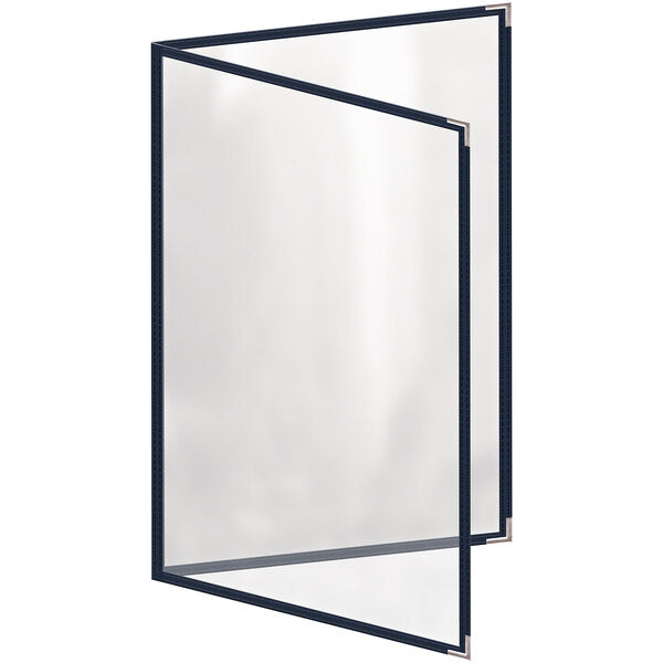 H. Menu Cover w/ Silver Smooth Corners and Gloss Finish – item 759TED7DG17