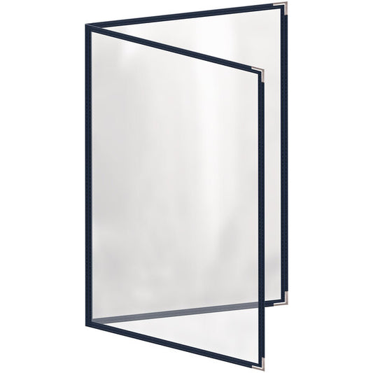 H. Menu Cover w/ Silver Smooth Corners and Gloss Finish – item 759TED7DG17