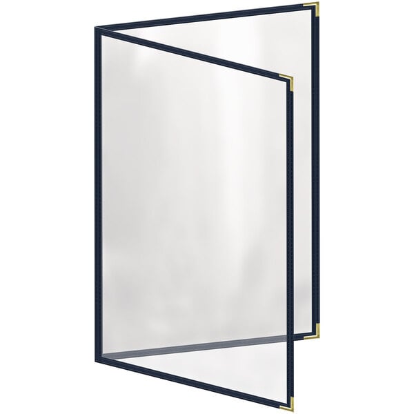 H. Menu Cover w/ Gold Smooth Corners and Gloss Finish – item 759TED7CG17