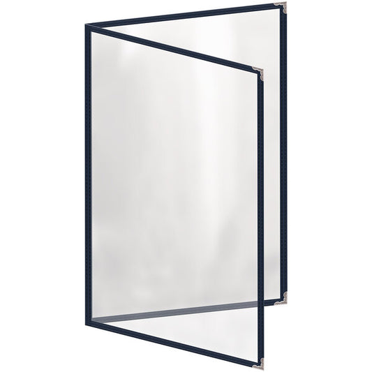 H. Menu Cover w/ Silver Decorative Corners and Gloss Finish – item 759TED7BG17