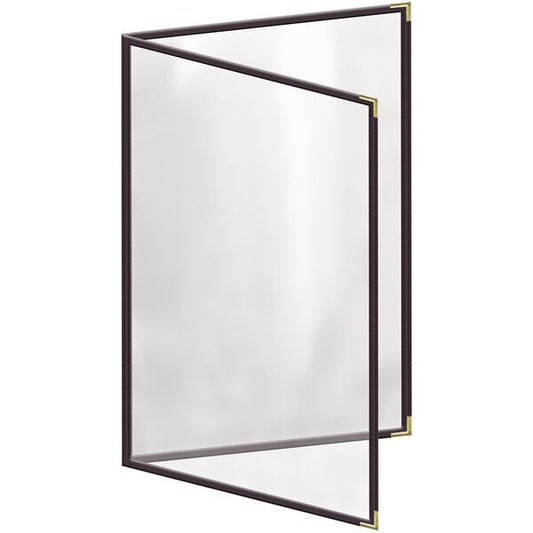 H. Menu Cover w/ Gold Smooth Corners and Gloss Finish – item 759TED5CG17