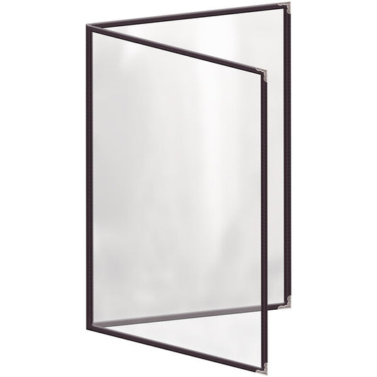 H. Menu Cover w/ Silver Decorative Corners and Gloss Finish – item 759TED5BG17