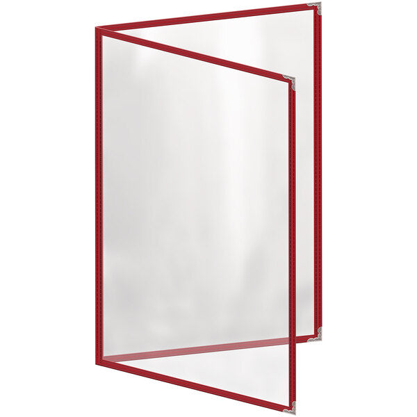 H. Menu Cover w/ Silver Decorative Corners and Gloss Finish – item 759TED3BG17