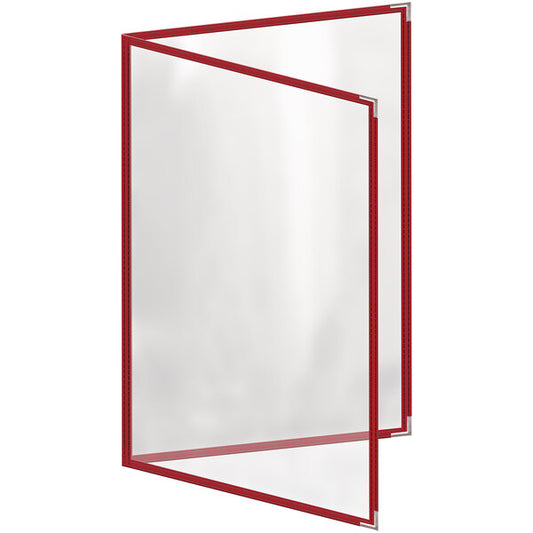 H. Menu Cover w/ Silver Smooth Corners and Gloss Finish – item 759TED3DG17