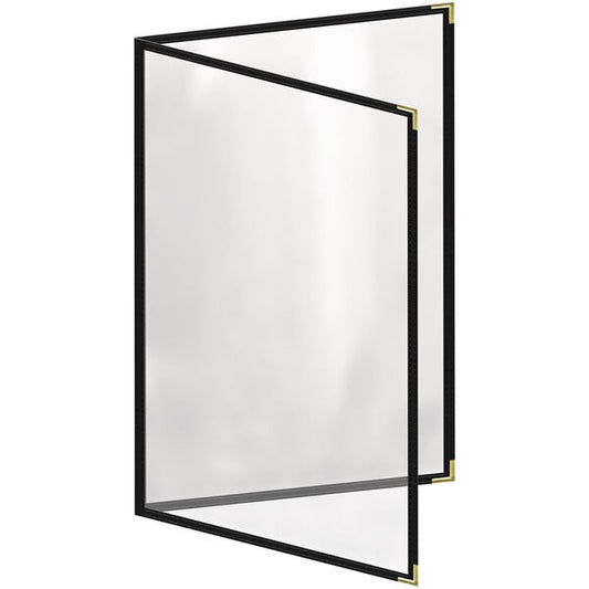 H. Menu Cover w/ Gold Smooth Corners and Gloss Finish – item 759TED4CG17