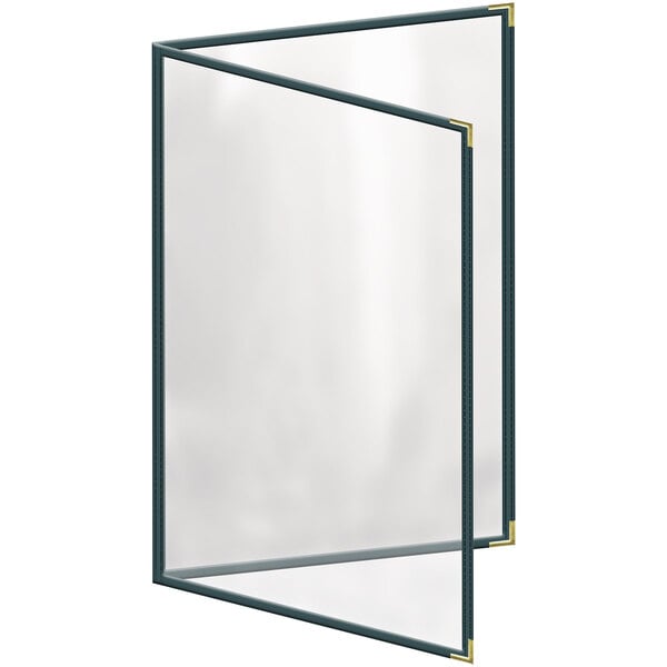 H. Menu Cover w/ Gold Smooth Corners and Gloss Finish – item 759TED6CG17