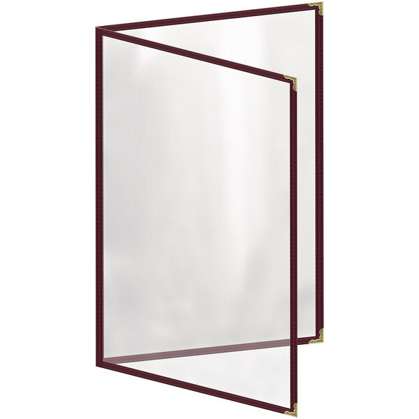 H. Menu Cover w/ Decorative Corners and Gloss Finish – item 759TED8AG17