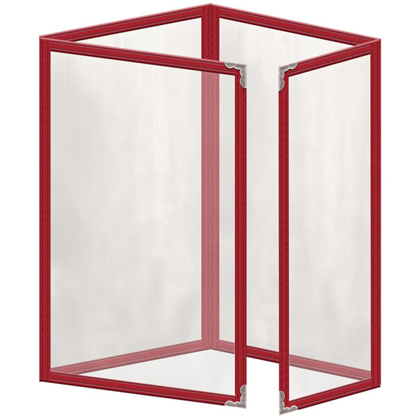 H. Menu Cover w/ Silver Decorative Corners and Gloss Finish – item 759TTQ3BG55