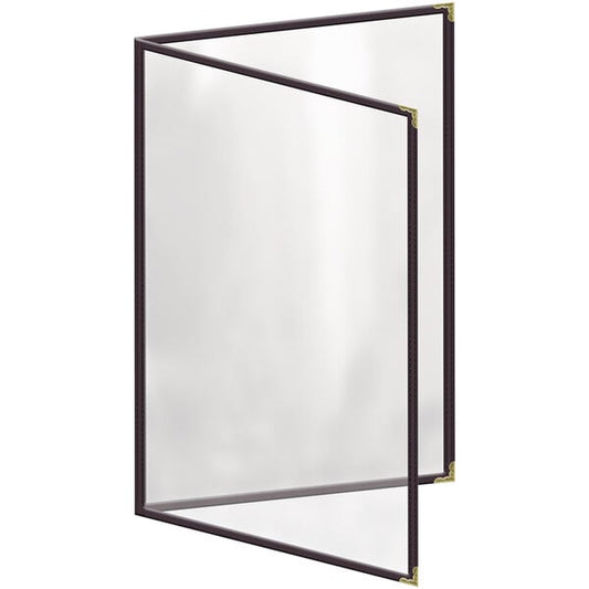 H. Menu Cover w/ Gold Decorative Corners and Gloss Finish – item 759TED5AG17