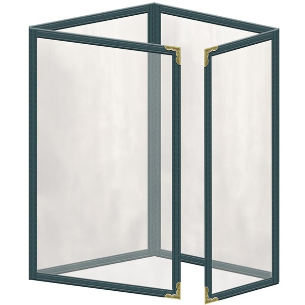 H. Menu Cover w/ Gold Decorative Corners and Gloss Finish – item 759TTQ6AG55