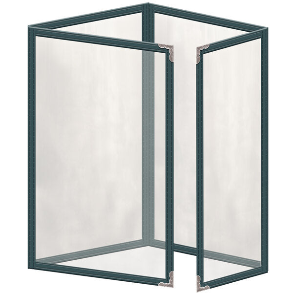 H. Menu Cover w/ Silver Decorative Corners and Gloss Finish – item 759TTQ6BG55
