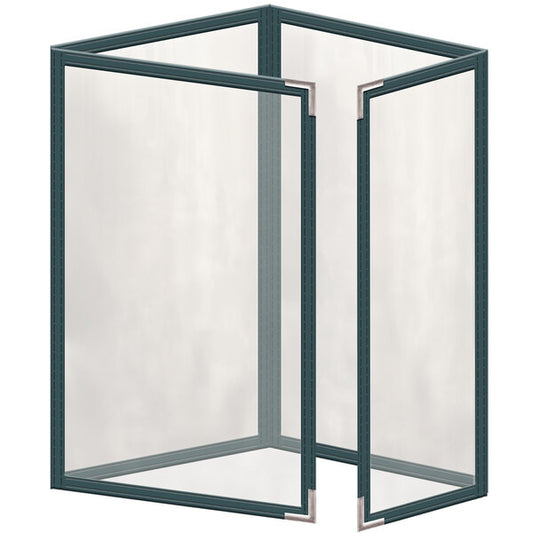 H. Menu Cover w/ Silver Smooth Corners and Gloss Finish – item 759TTQ6DG55