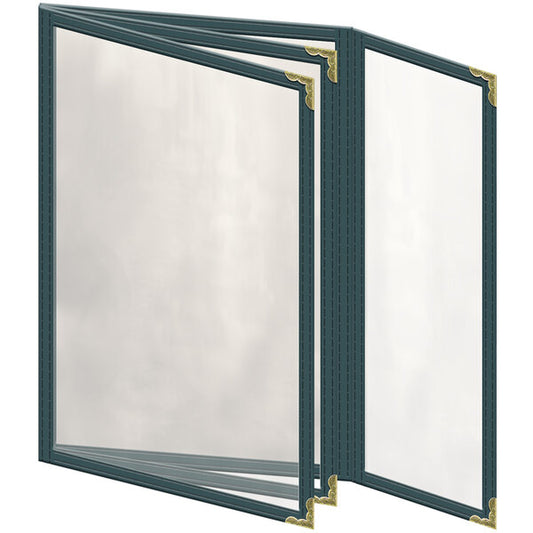 H. Menu Cover w/ Gold Decorative Corners and Gloss Finish – item 759TBQ6AG55
