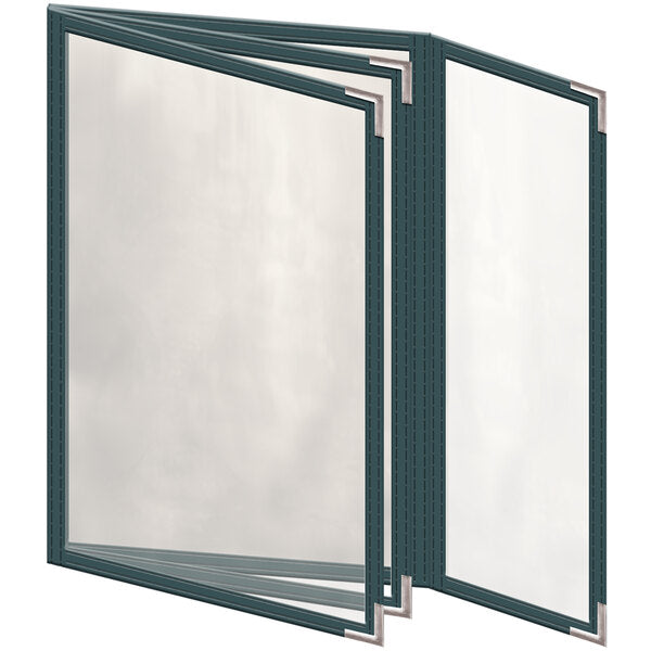 H. Menu Cover w/ Silver Smooth Corners and Gloss Finish – item 759TBQ6DG55
