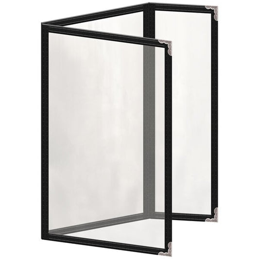 H. Menu Cover w/ Silver Decorative Corners and Glossy Finish – item 759TDQ4BG55