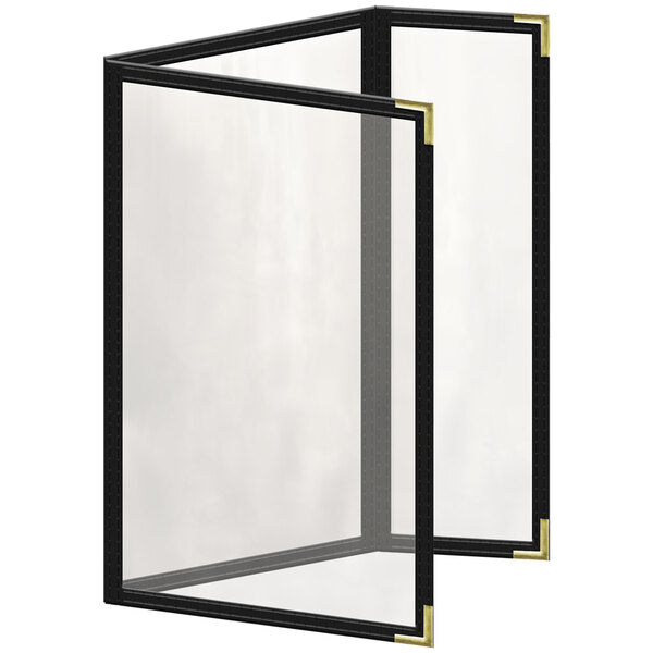 H. Menu Cover w/ Gold Smooth Corners and Glossy Finish – item 759TDQ4CG55