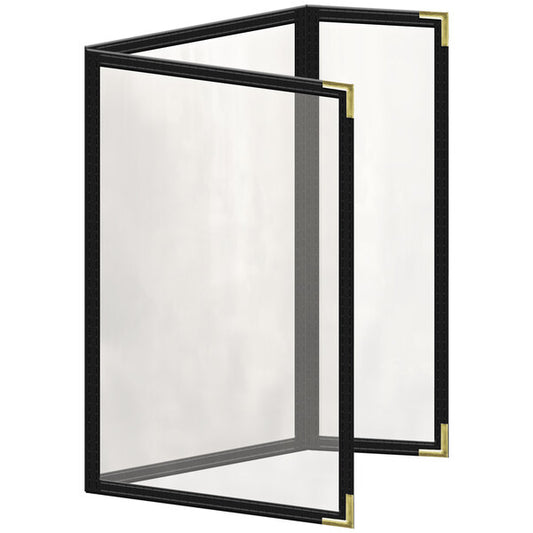 H. Menu Cover w/ Gold Smooth Corners and Glossy Finish – item 759TDQ4CG55