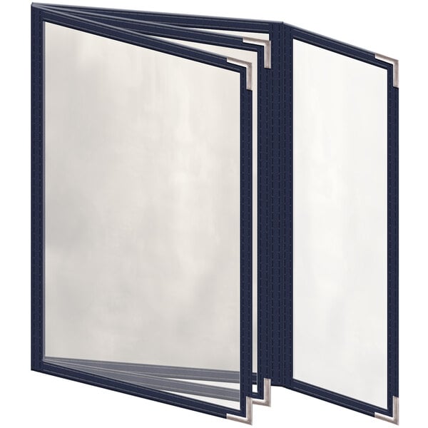 H. Menu Cover w/ Silver Smooth Corners and Gloss Finish – item 759TBQ7DG55