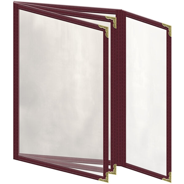 H. Menu Cover w/ Decorative Corners and Gloss Finish – item 759TBQ8AG55
