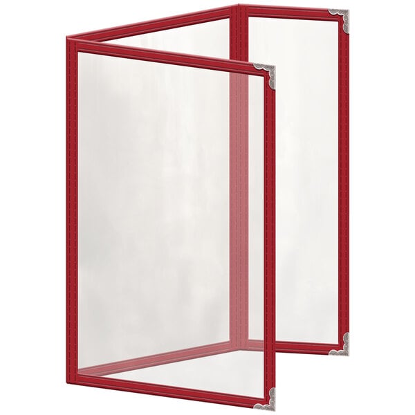 H. Menu Cover w/ Silver Decorative Corners and Glossy Finish – item 759TDQ3BG55