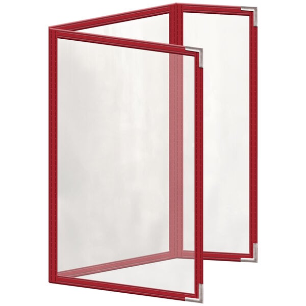 H. Menu Cover w/ Silver Smooth Corners and Glossy Finish – item 759TDQ3DG55