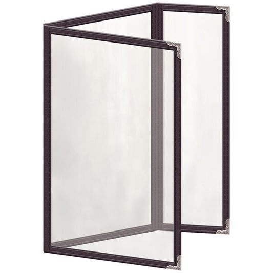 H. Menu Cover w/ Silver Decorative Corners and Glossy Finish – item 759TDQ5BG55