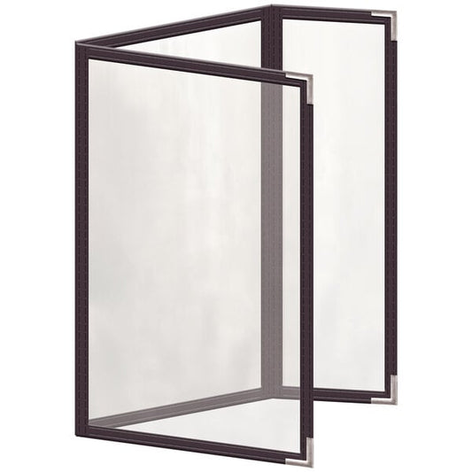 H. Menu Cover w/ Silver Smooth Corners and Glossy Finish – item 759TDQ5DG55