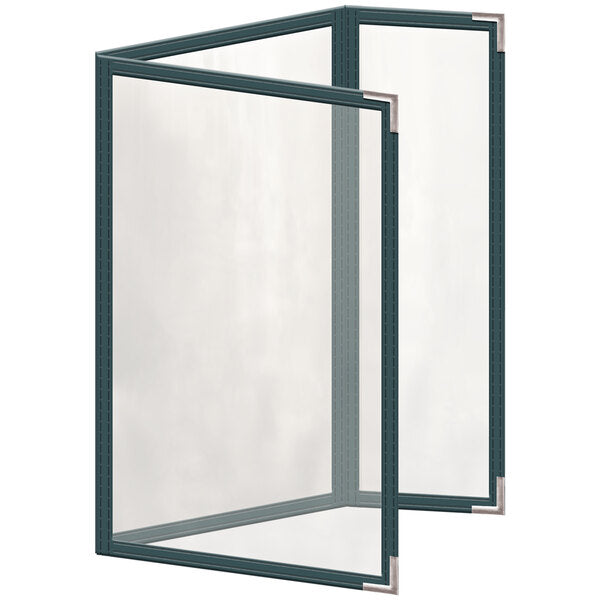 H. Menu Cover w/ Silver Smooth Corners and Glossy Finish – item 759TDQ6DG55
