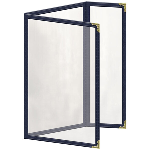 H. Menu Cover w/ Gold Decorative Corners and Glossy Finish – item 759TDQ7AG55