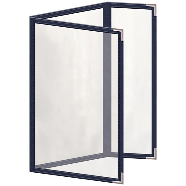 H. Menu Cover w/ Silver Smooth Corners and Glossy Finish – item 759TDQ7DG55