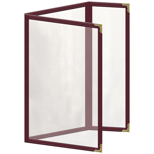 H. Menu Cover w/ Decorative Corners and Glossy Finish – item 759TDQ8AG55