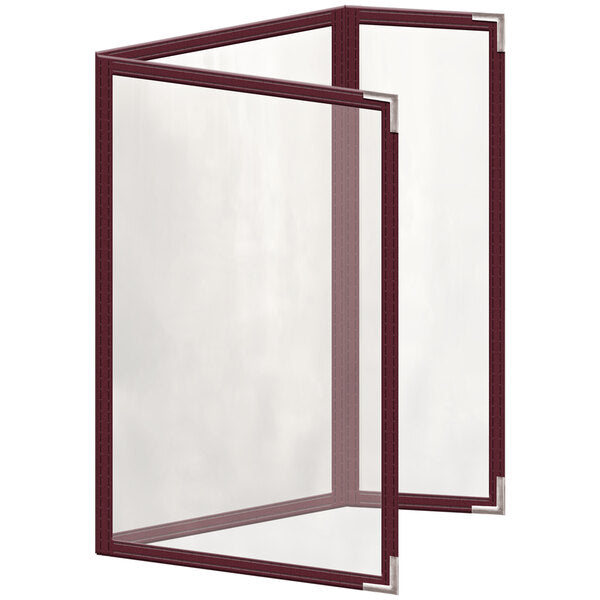 H. Menu Cover w/ Silver Smooth Corners and Glossy Finish – item 759TDQ8DG55