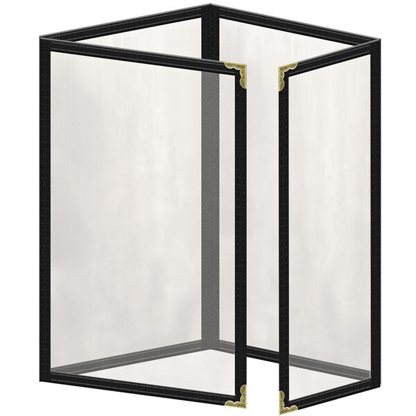 H. Menu Cover w/ Gold Decorative Corners and Gloss Finish – item 759TTQ4AG55