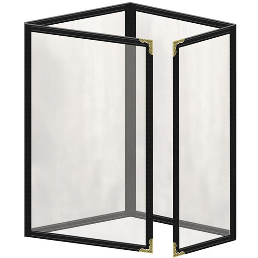 H. Menu Cover w/ Gold Decorative Corners and Gloss Finish – item 759TTQ4AG55