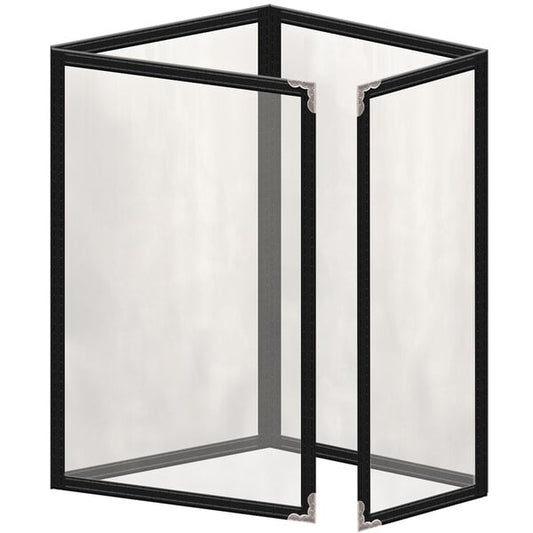 H. Menu Cover w/ Silver Decorative Corners and Gloss Finish – item 759TTQ4BG55