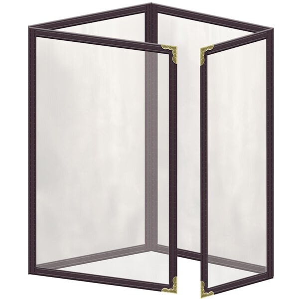 H. Menu Cover w/ Gold Decorative Corners and Gloss Finish – item 759TTQ5AG55