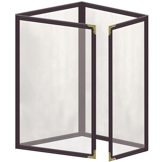 H. Menu Cover w/ Gold Decorative Corners and Gloss Finish – item 759TTQ5AG55