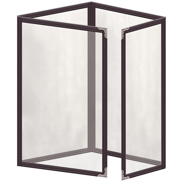 H. Menu Cover w/ Silver Decorative Corners and Gloss Finish – item 759TTQ5BG55
