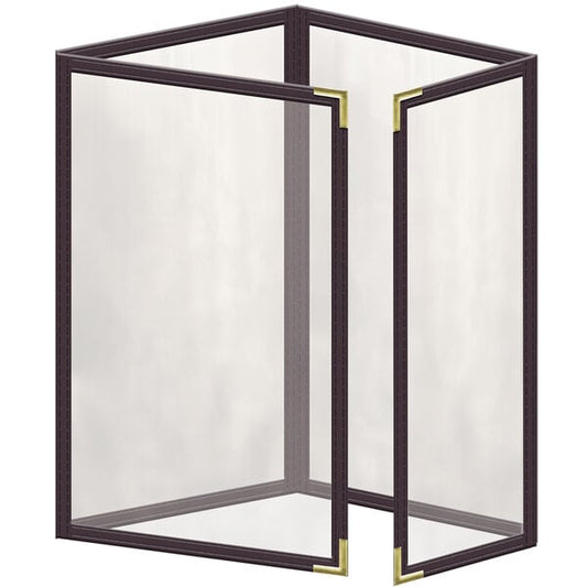 H. Menu Cover w/ Gold Smooth Corners and Gloss Finish – item 759TTQ5CG55