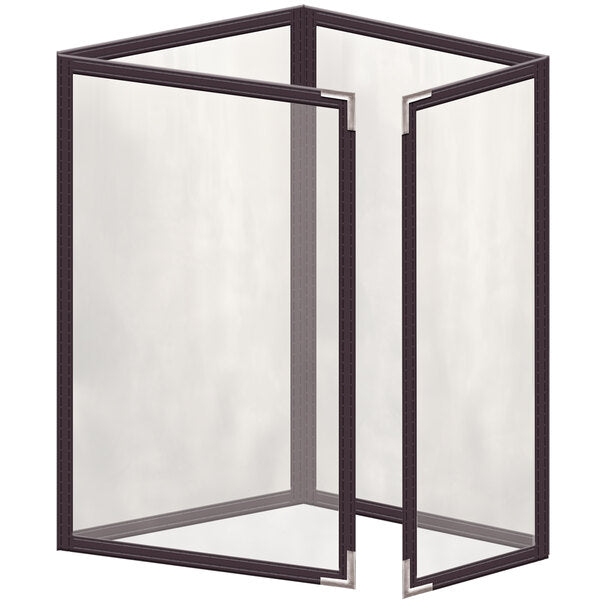 H. Menu Cover w/ Silver Smooth Corners and Gloss Finish – item 759TTQ5DG55