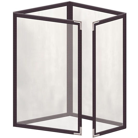 H. Menu Cover w/ Silver Smooth Corners and Gloss Finish – item 759TTQ5DG55